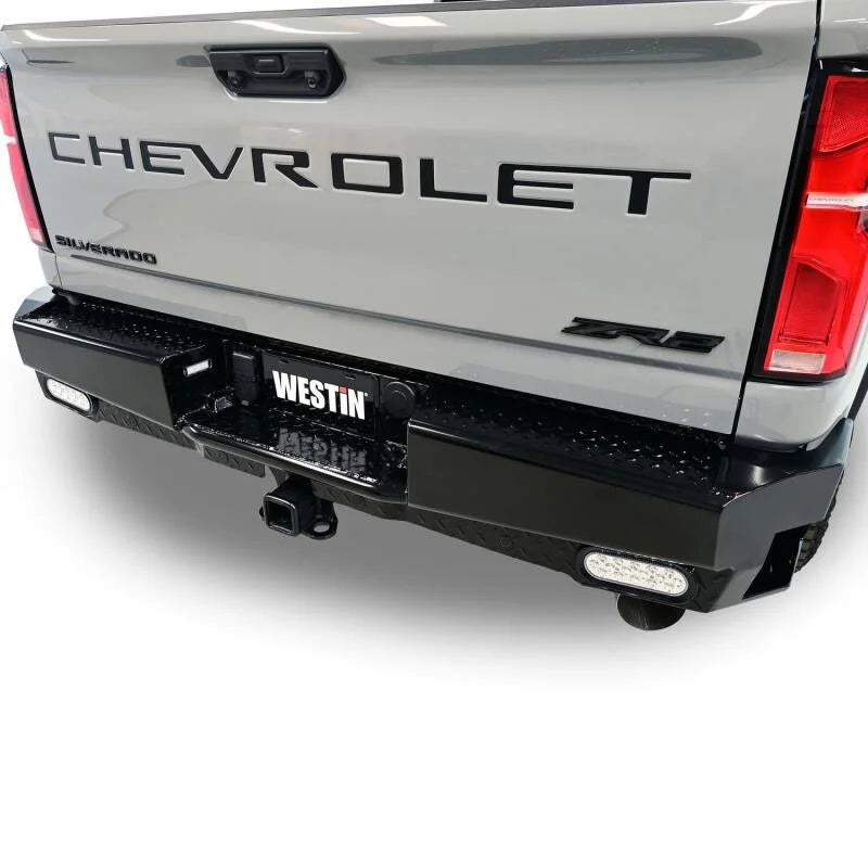 Westin 19-20 Chevy Silverado 1500 HDX Bandit Rear Bumper - Black - Additional View 7