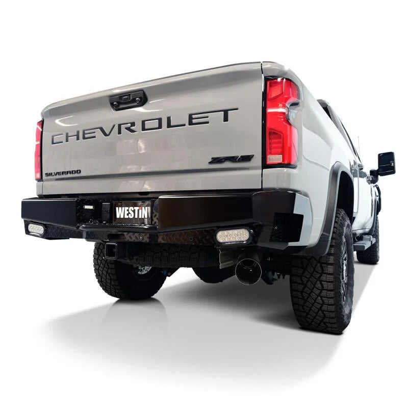 Westin 19-20 Chevy Silverado 1500 HDX Bandit Rear Bumper - Black - Additional View 9