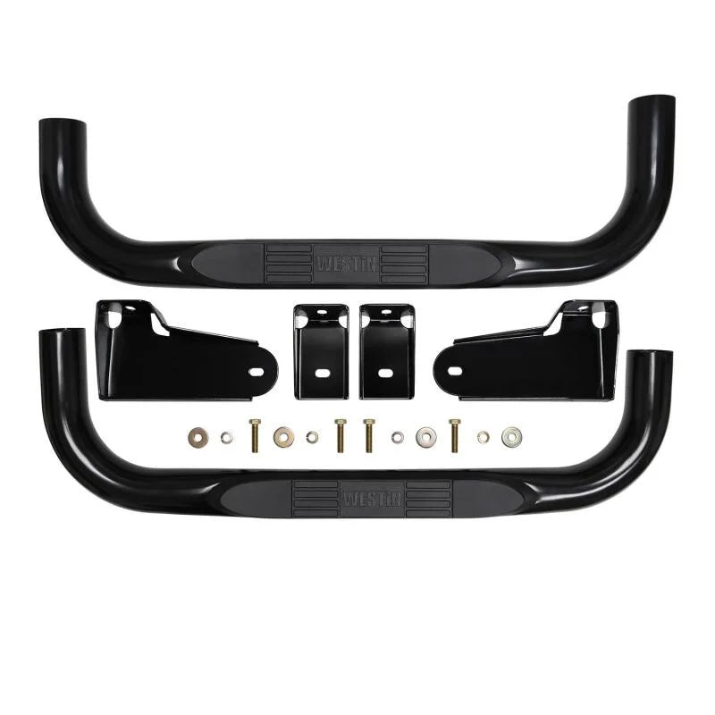 Westin 19-20 Chevy/GMC Silverado/Sierra 1500 Regular Cab E-Series 3 Nerf Step Bars - Black - Additional View 6