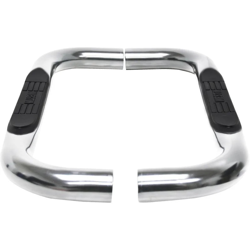 Westin 19-20 Chevy/GMC Silverado/Sierra 1500 Regular Cab E-Series 3 Nerf Step Bars - Stainless Steel - Back View