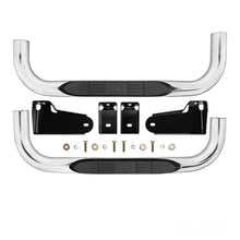 Load image into Gallery viewer, Westin 19-20 Chevy/GMC Silverado/Sierra 1500 Regular Cab E-Series 3 Nerf Step Bars - Stainless Steel - Installation View
