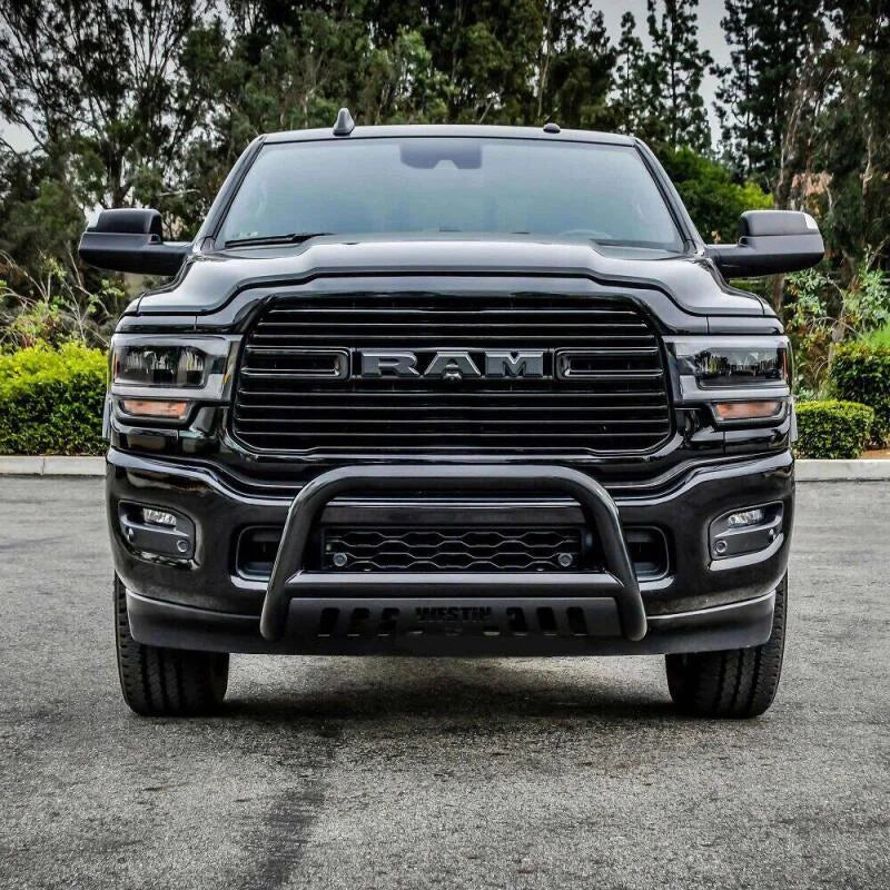 Westin 19-20 Ram 2500/3500 E-Series Bull Bar - Black - Back View
