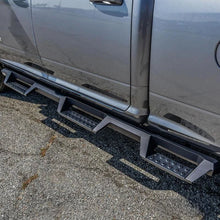 Load image into Gallery viewer, Westin 19-20 Ram 2500/3500 HDX Drop W2W Nerf Step Bars - Textured Black - Back View