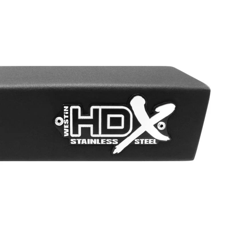 Westin 19-20 Ram 2500/3500 HDX Stainless Drop W2W Nerf Step Bars - Textured Black - Installation View