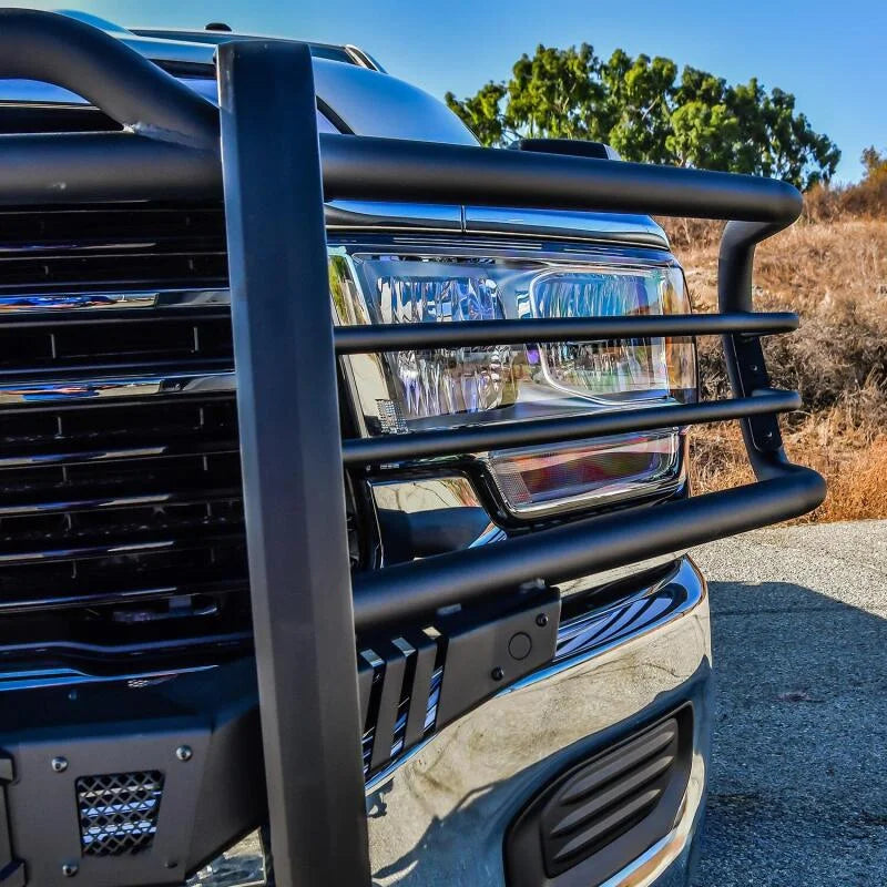 Westin 19-20 Ram 2500/3500 Sportsman X Grille Guard - Textured Black - Side View