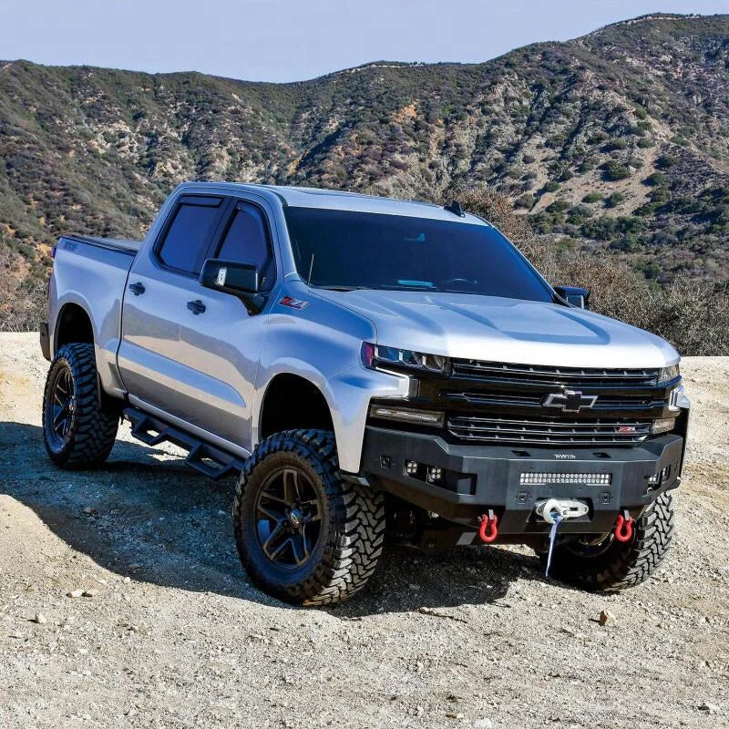 Westin 19-21 Chevrolet Silverado 1500 (Excl. Diesel & LD) Pro-Series Front Bumper - Textured Black - Side View