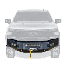 Load image into Gallery viewer, Westin 19-21 Chevrolet Silverado 1500 (Excl. Diesel &amp; LD) Pro-Series Front Bumper - Textured Black - Back View