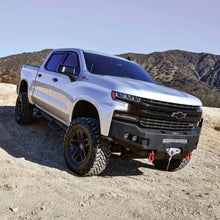 Load image into Gallery viewer, Westin 19-21 Chevrolet Silverado 1500 (Excl. Diesel &amp; LD) Pro-Series Front Bumper - Textured Black - Installation View