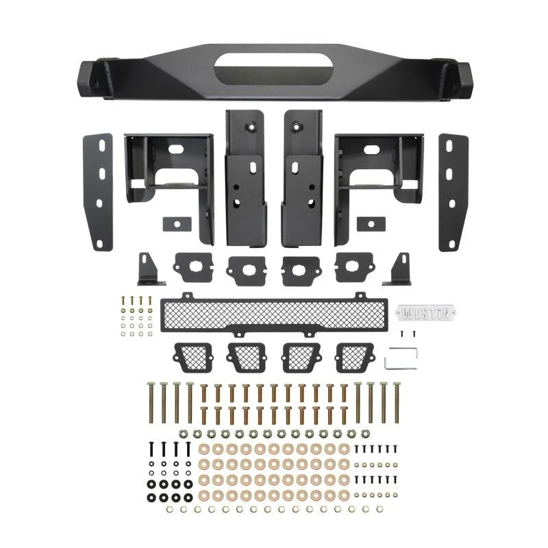 Westin 19-21 Chevrolet Silverado 1500 (Excl. Diesel & LD) Pro-Series Front Bumper - Textured Black - Additional View 6
