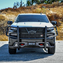 Load image into Gallery viewer, Westin 19-21 Chevrolet Silverado 1500 HDX Modular Grille Guard - Black - Side View