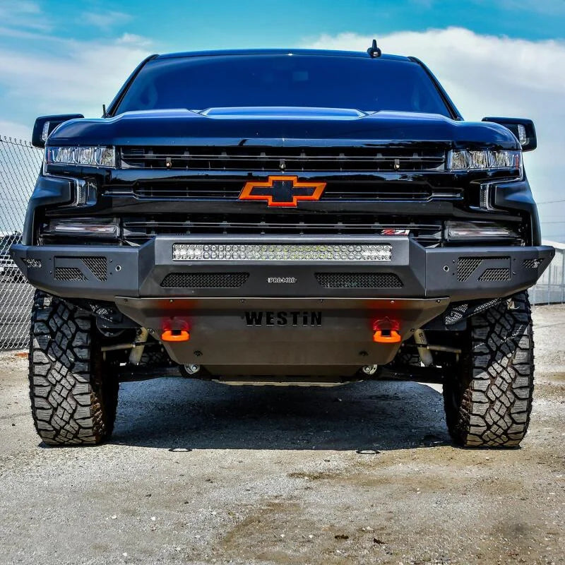 Westin 19-21 Chevrolet Silverado 1500 Pro-Mod Front Bumper - Tex. Blk - Additional View 5
