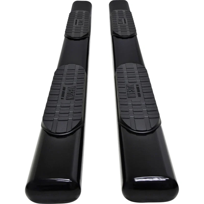 Westin 19-21 Chevrolet Silverado Crew Cab PRO TRAXX 6 Oval Nerf Step Bars - Black - Additional View 7