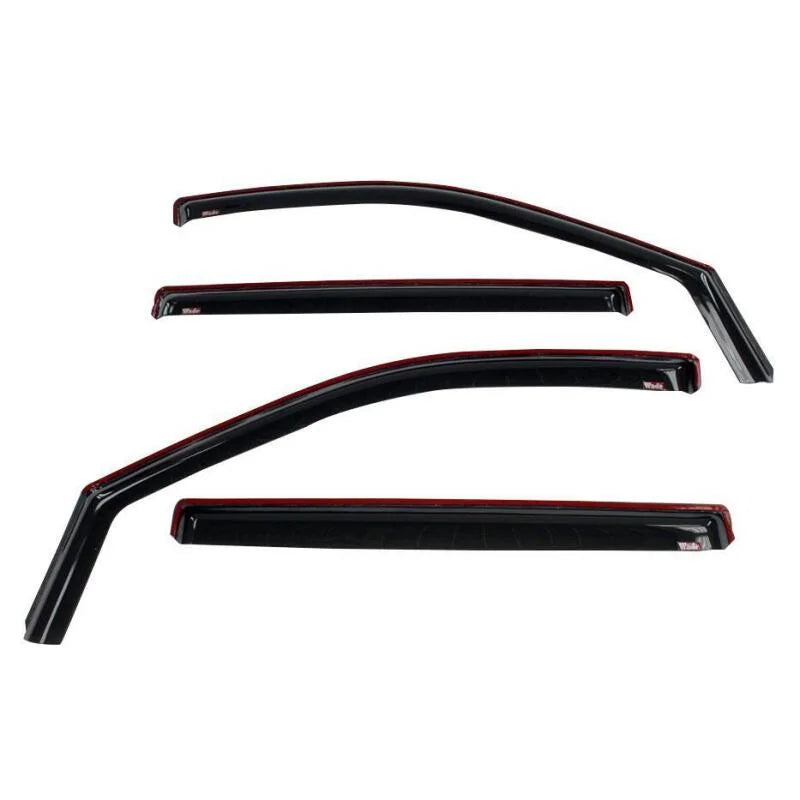 Westin 19-21 Chevy Silverado Crew Cab Pickup In-Channel Wind Deflector 4pc - Smoke - Main Product View