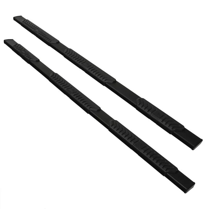 Westin 19-21 Dodge/Ram 1500 Crew Cab (5.5ft Bed) Wheel to Wheel Nerf Step Bars - Black - Back View