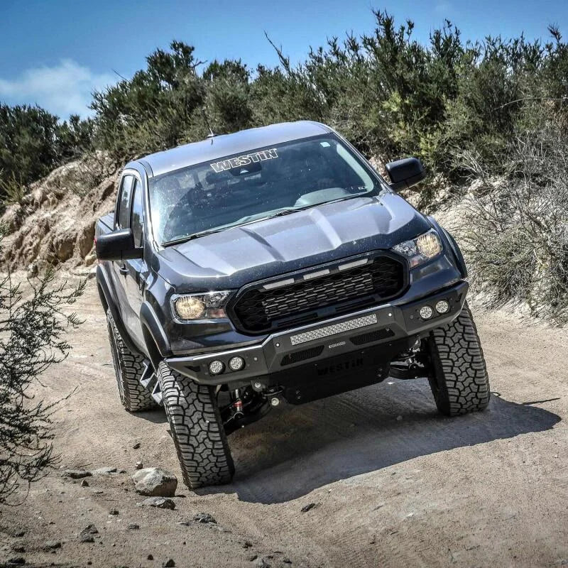 Westin 19-21 Ford Ranger Pro-Mod Front Bumper - Tex. Blk - Back View