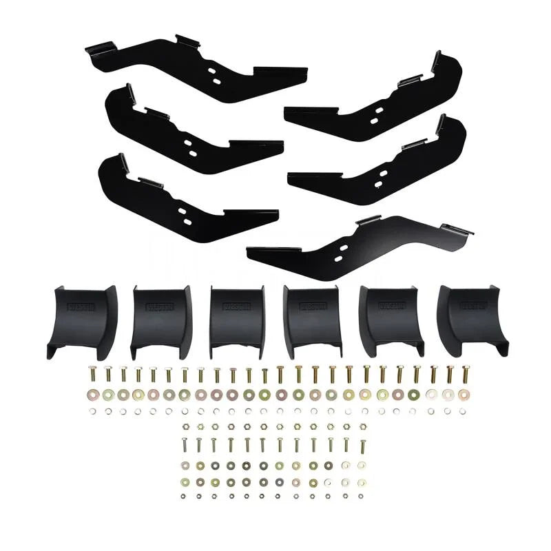 Westin 19-21 Ford Ranger SuperCab R5 Nerf Step Bars - Black - Back View
