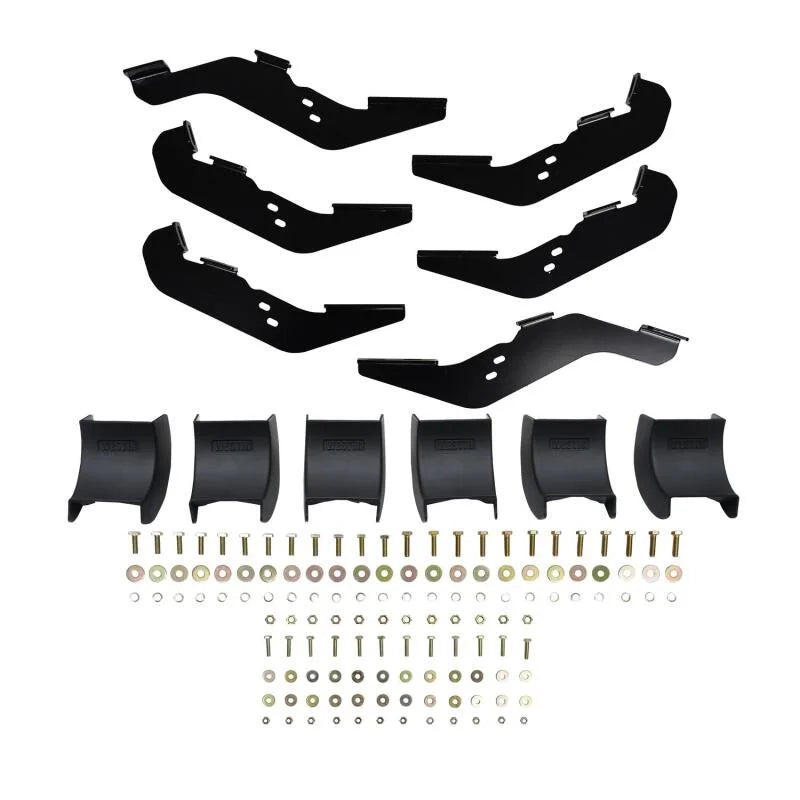 Westin 19-21 Ford Ranger SuperCrew R5 Nerf Step Bars - Blk - Back View