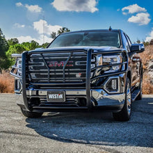 Load image into Gallery viewer, Westin 19-21 GMC Sierra 1500 HDX Grille Guard - Black - Side View