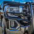 Load image into Gallery viewer, Westin 19-21 GMC Sierra 1500 HDX Grille Guard - Black - Back View