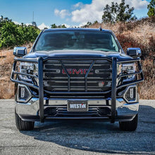 Load image into Gallery viewer, Westin 19-21 GMC Sierra 1500 HDX Grille Guard - Black - Installation View