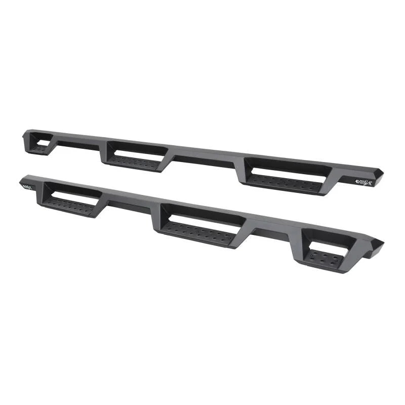 Westin 19-21 RAM 1500 QC 6.5ft bed (Excludes Classic) HDX Drop W2W Nerf Step Bars - Textured Black - Back View