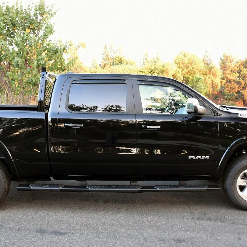 Westin 19-21 Ram 1500 Crew Cab R5 M-Series Wheel-to-Wheel Nerf Step Bars - Black - Side View