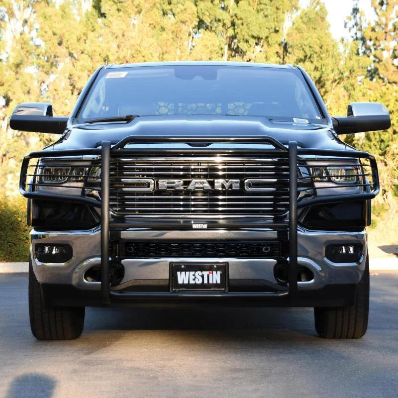 Westin 19-21 Ram 1500 (Excl. 19-21 Ram 1500 Classic)(Excl. Rebel) Sportsman Grille Guard - Black - Back View