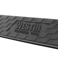 Load image into Gallery viewer, Westin 19-22 Chev/GMC Silverado/Sierra 1500 DC (No 2019 Ltd) Platinum 4 Oval Nerf Step Bars - Blk - Side View