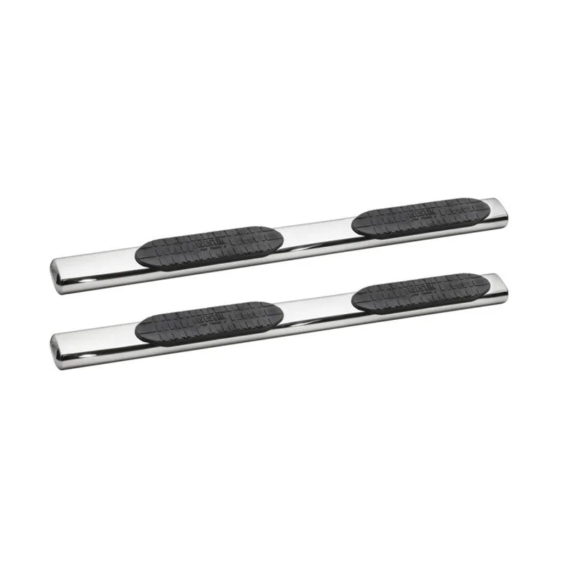 Westin 19-22 Chevrolet Silverado 1500 CC PRO TRAXX 6 Oval Nerf Step Bars - SS - Main Product View