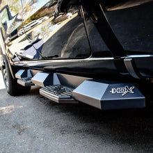 Load image into Gallery viewer, Westin 19-22 Chevrolet Silverado 1500 DC HDX Xtreme Nerf Step Bars - Tex. Blk - Installation View