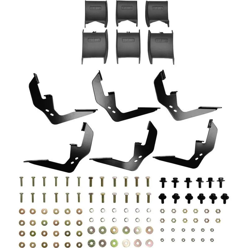 Westin 19-22 Chevrolet Silverado 1500 DC R5 Nerf Step Bars - SS - Back View