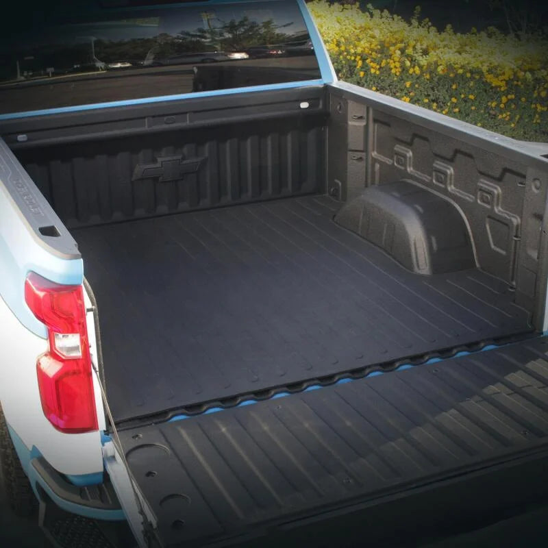 Westin 19-22 Chevrolet Silverado/ GMC Sierra (5.755ft bed) Truck Bed Mat - Black - Side View