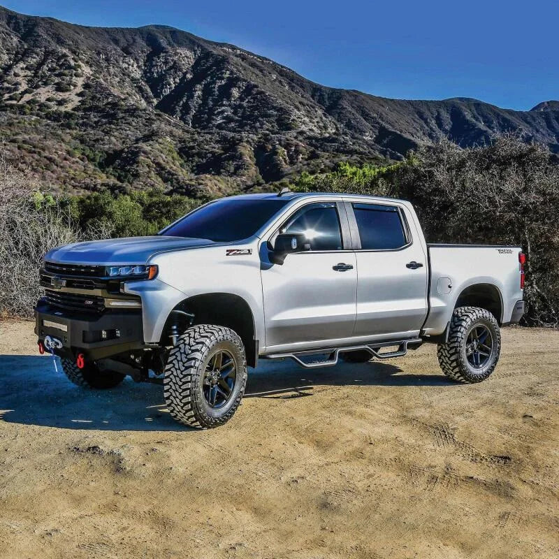 Westin 19-22 Chevrolet Silverado / GMC Sierra Crew Cab Outlaw Nerf Step Bars - Additional View 6