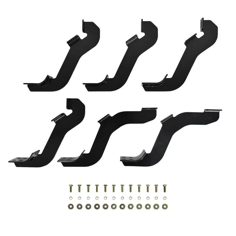 Westin 19-22 Ford Ranger SuperCrew/SuperCab Premier Oval Nerf Step Bar Mount Kit - Blk - Main Product View