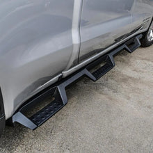 Load image into Gallery viewer, Westin 19-22 GMC Sierra 1500 CC 6.5ft Bed (Excl. 2019 Ltd/LD) HDX Drop W2W Nerf Step Bars - Tex. Blk - Installation View