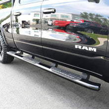 Load image into Gallery viewer, Westin 19-22 RAM 1500 CC 5ft7in. Bed (Excl. Classic) PRO TRAXX 5 W2W Oval Nerf Step Bars - Black - Back View