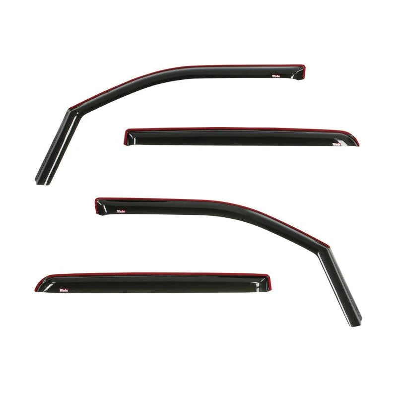 Westin 19-22 Ram 1500 Crew Cab(Excl. 19-22 Ram 1500 Classic) In Channel Wind Deflector 4pc - Smoke - Main Product View