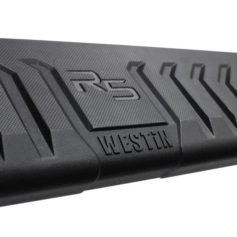 Westin 19-22 Ram 2500/3500 Crew Cab 8ft Bed (Ex Dually) R5 M-Series Wheel-to-Wheel Nerf Bars - Side View