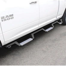 Load image into Gallery viewer, Westin 19-23 1500 Classic CC / 10-23 2500/3500 CC 6.5ft. HDX SS Drop W2W Nerf Step Bars - Tex. Blk - Back View