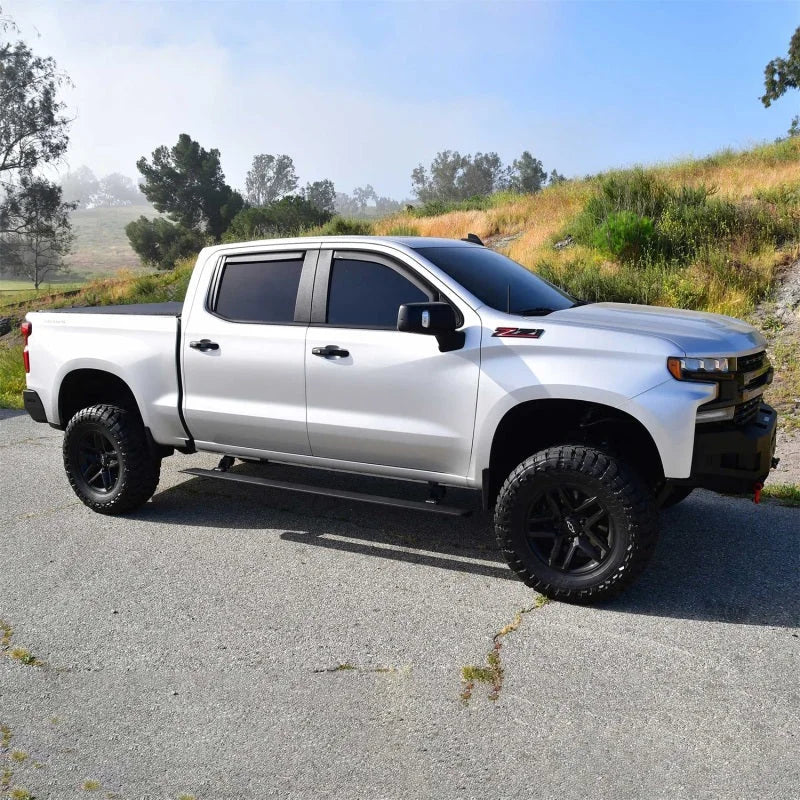 Westin 19-23 Chev/GMC Silv/Srra 1500 CC (No 19 LTD) / 20-23 2500/3500 Pro-e Running Boards - Tex Blk - Side View
