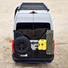 Load image into Gallery viewer, Westin 19-23 Mercedes-Benz Sprinter 144in WB/High Roof Mesa Roof Rack - Textured Black - Back View