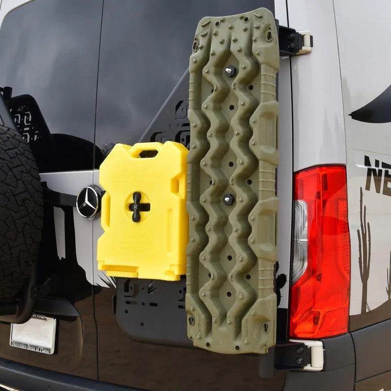 Westin 19-23 Mercedes-Benz Sprinter XTS Rear Bumper Passenger Side Carrier - Installation View