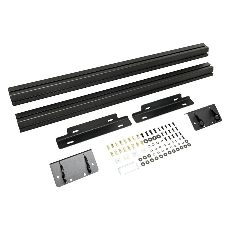 Westin 19-24 Mercedes-Benz Sprinter w/ 170in WB Mesa Roof Rack EXTENSION  ONLY - Tex. Blk - Side View
