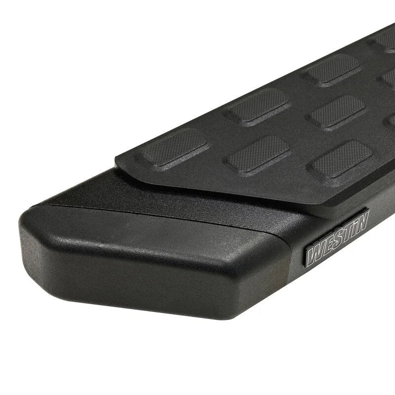 Westin 19-25 RAM 1500 (Excl. Classic) HDX Running Boards - Tex. Blk - Back View