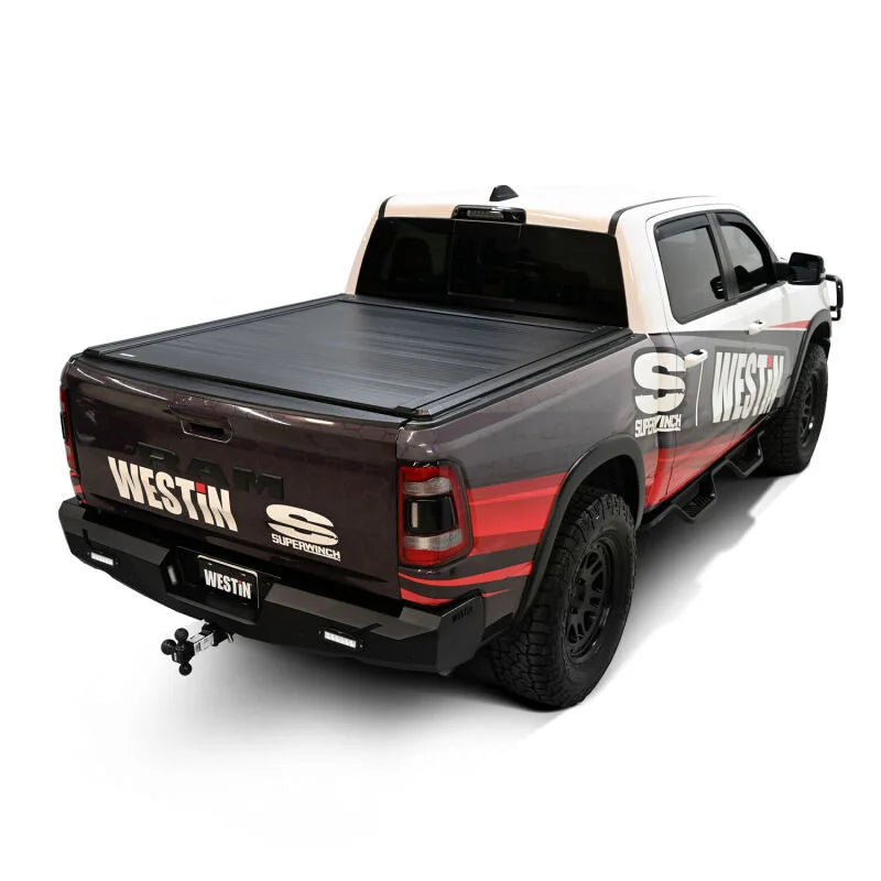 Westin 19-26 RAM 1500 New Body 5ft 7in. (67in) Bed Electric Retractable Tonneau Cover - Black - Additional View 12