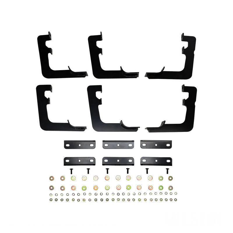 Westin 19 Ram 1500 Quad/Crew Cab (Ex. Classic) Premier Oval Nerf Step Bar Mount Kit - Black - Main Product View