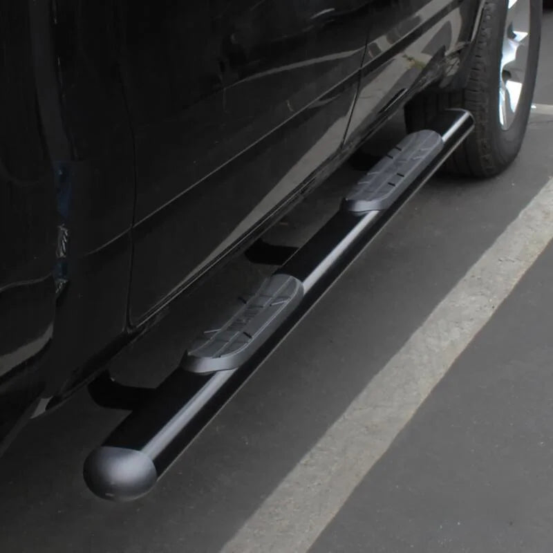 Westin 19 Ram 1500 Quad/Crew Cab (Ex. Classic) Premier Oval Nerf Step Bar Mount Kit - Black - Installation View