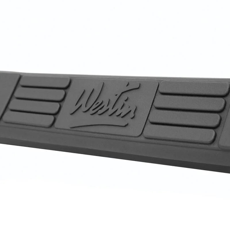 Westin 1982-1997 Ford/Mazda Ranger/Mazda Reg Signature 3 Nerf Step Bars - Black - Side View