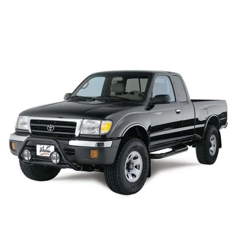 Westin 1995-2004 Toyota Tacoma Reg Cab (4WD or PreRunner only) Signature 3 Nerf Step Bars - Black - Back View