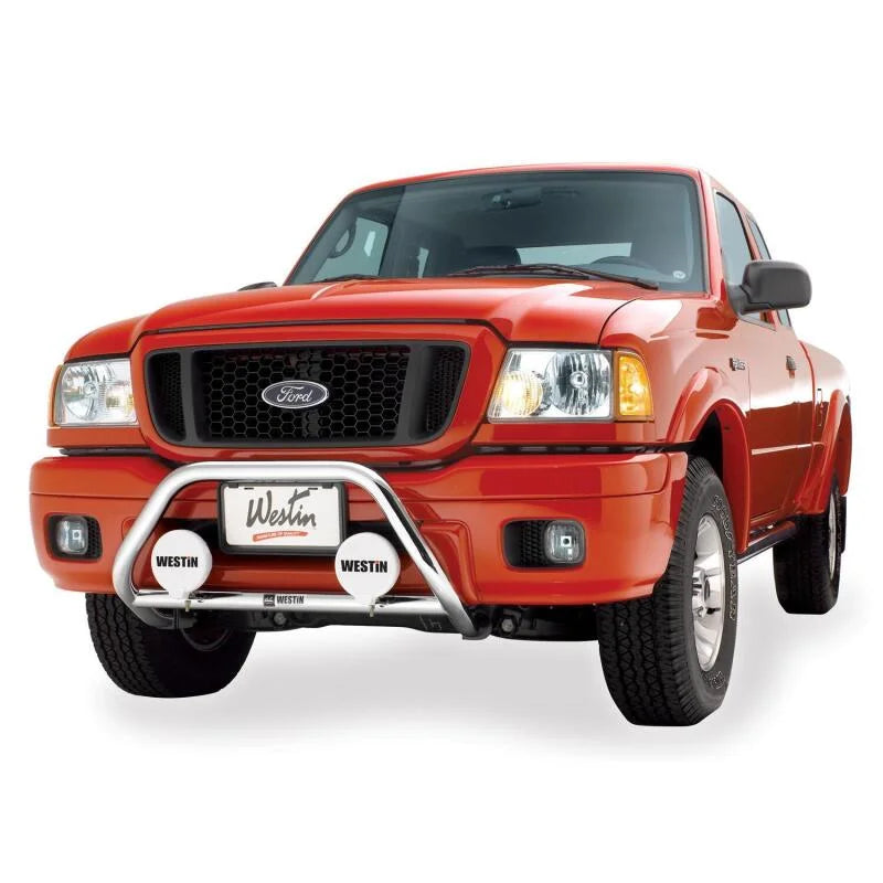 Westin 1996-2001 Ford/Mercury/Mazda Explorer Safari Light Bar Mount Kit - Black - Installation View